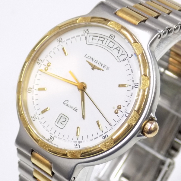 LONGINES Conquest GMT Quartz 腕時計　稼働品 ロンジン コンクエスト 1円 LONGINES | CONQUEST 良品 QZ 稼動 L1