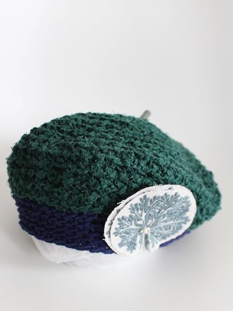 mina perhonen ミナペルホネン×ヒトミシノヤマ 帽子 ベレー帽 頭周り42