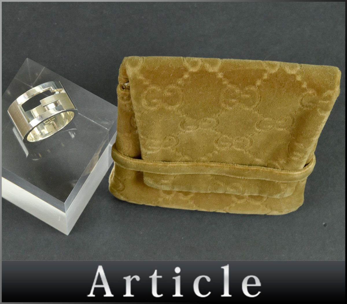 セール，新品 99175〇 GUCCI グッチ/ ブランデッドG/ ワイド リング 指輪/ Sv925 スターリングシルバー/ 保存袋 メンズ レディース アクセサリー/ E(シルバー)｜売買されたオークション情報、yahooの商品情報をア シルバー