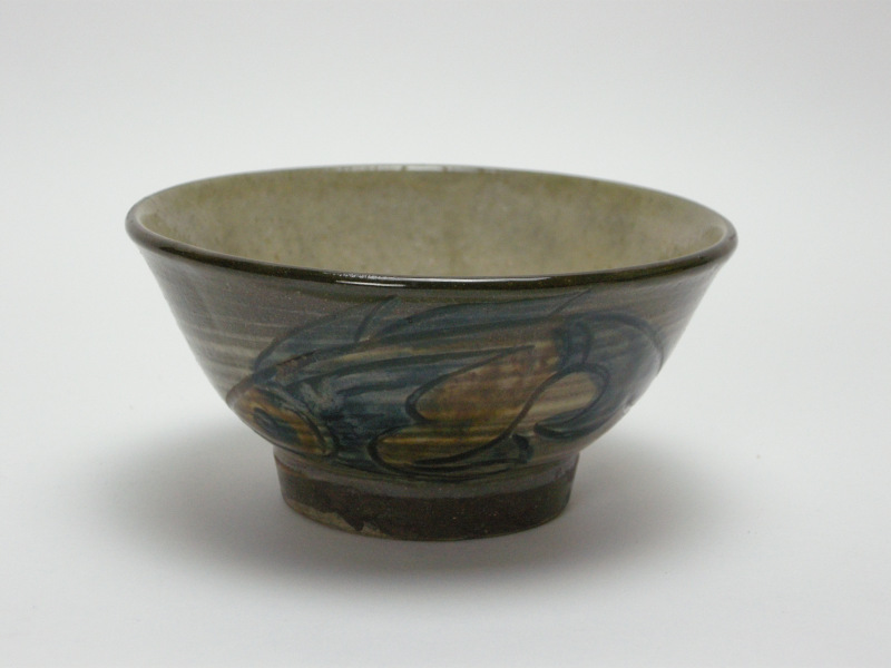 美術品・アンティーク・コレクション 茶碗・香合(刷毛目碗・山居香合)