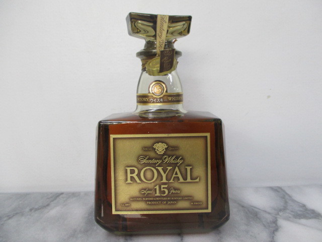G694 未開栓 SUNTORY ROYAL 古酒 50ml 4本 12年15年