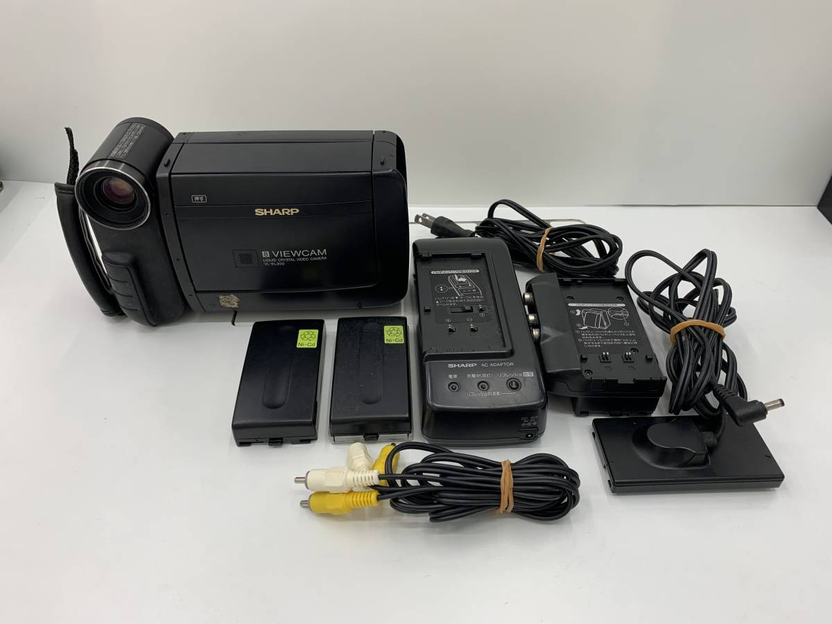 動作品　SHARP 液晶VIEWCAM video8 VL-EL300 VL-EL300 SHARP Video8 - VIEWCAM ① メルカリ video8 動作OK