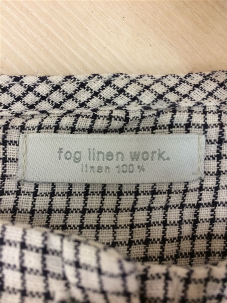 新作も続々入荷中 fog linen work◇長袖ブラウス/FREE/リネン/チェック 