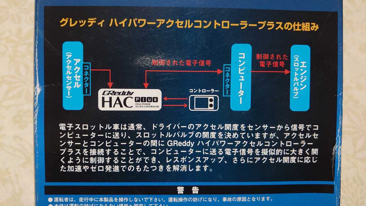 TRUST HAC Plus GReddy アクセル スロットル スロコン HAC-G201A 