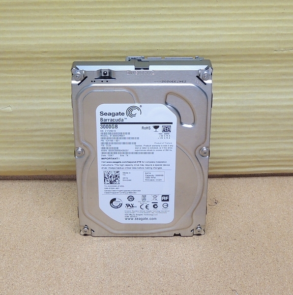 Seagate 3TB ST3000DM001 SATA Barracuda Hard Drive 0 - 64MB RPM HDD