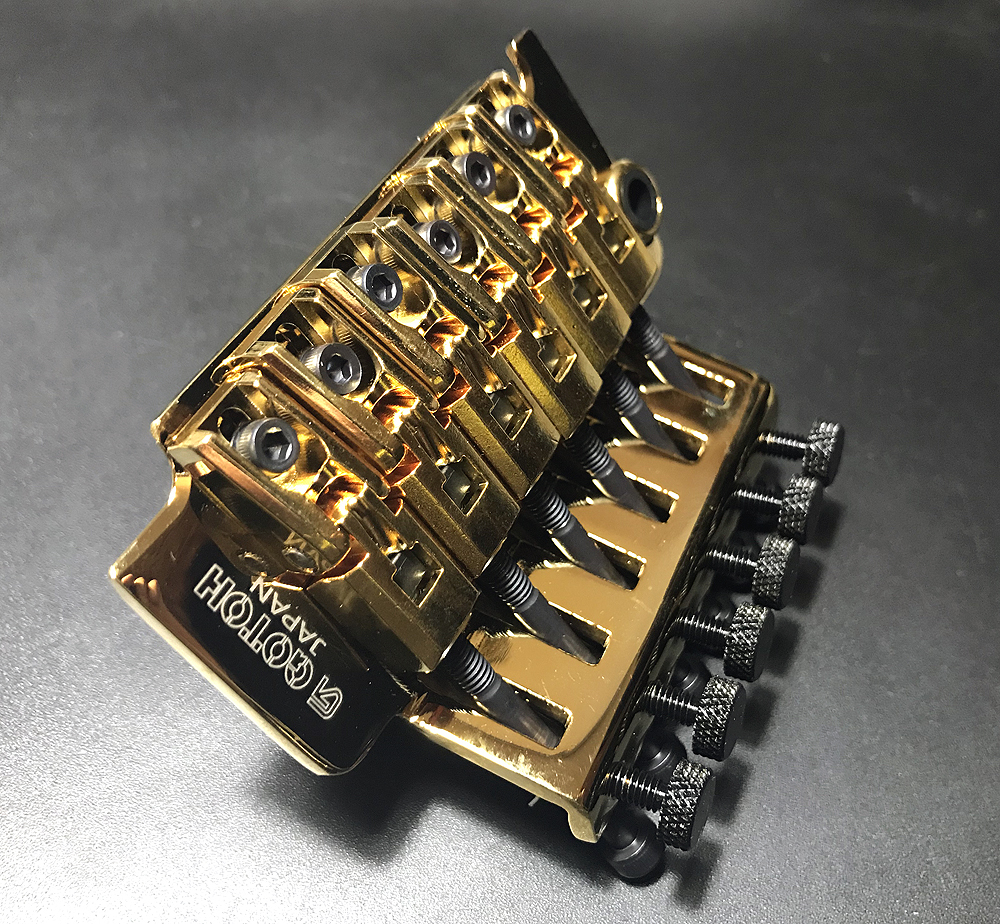 ★ゴトー製トレモロブリッジ　GE1996T & FGR-2G (ゴールド)　ロックナットセット新品!!