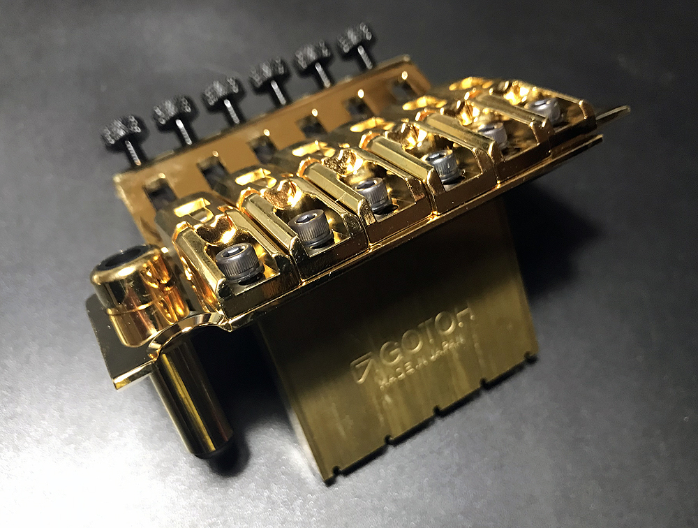 ★ゴトー製トレモロブリッジ　GE1996T & FGR-2G (ゴールド)　ロックナットセット新品!!