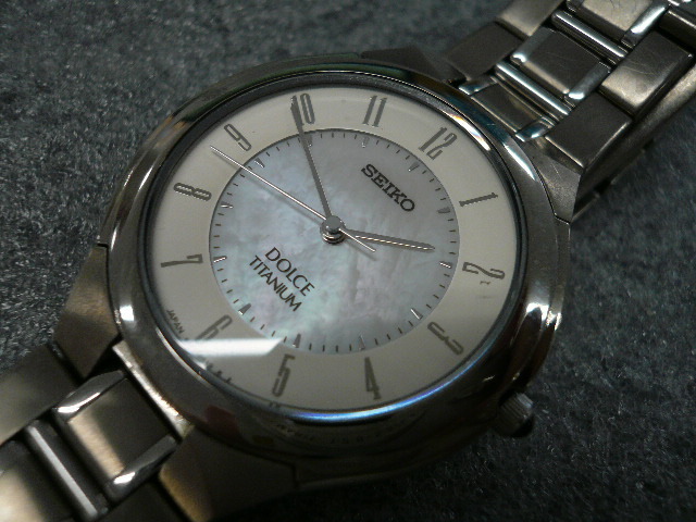 WS-00634-44 SEIKO セイコー DOLCE TITANIUM クォーツ 8J41-6180 腕時計 1点
