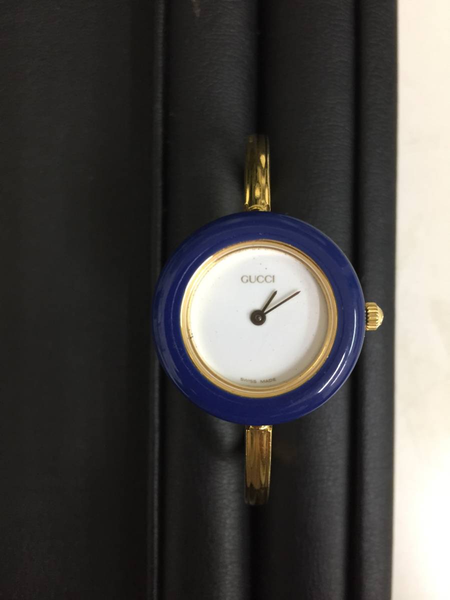 29164】 GUCCI グッチ 11/12.2 チェンジベゼルなし クォーツ 電池切れ