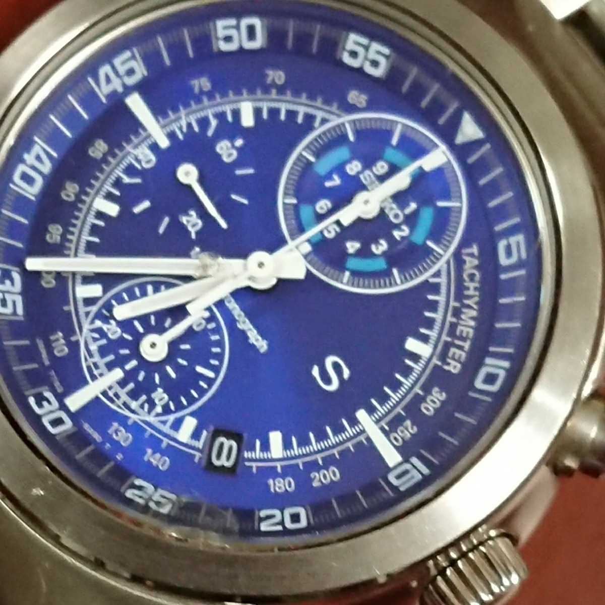 SEIKO セイコー クロノグラフ デイト 7T94-0BL0 クォーツ 腕時計