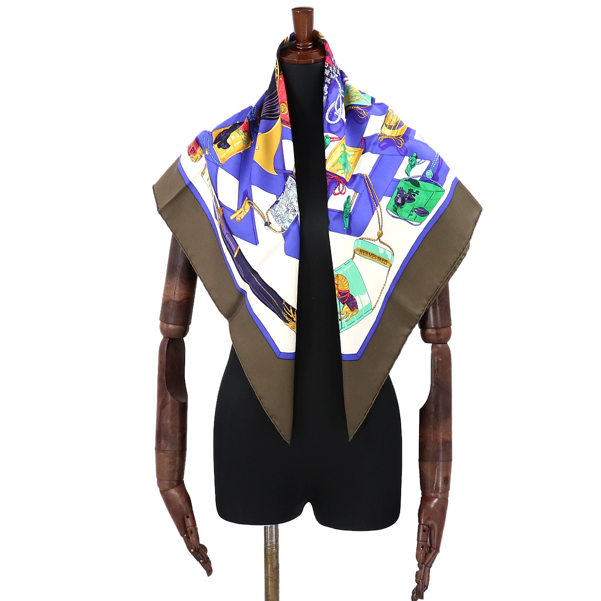 1円□ エルメス HERMES カレ 90 スカーフ 大判 REVERIES JAPONAISES 