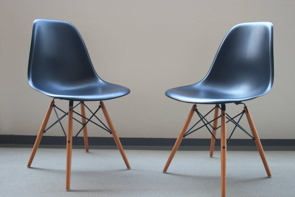 Vitra イームズ DSR ハーマンミラー 本物 チェア ヴィトラ Vitra ヴィトラ｜イームズ シェルサイドチェア DSR ブラック ハーマン