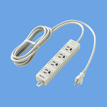 送料無料、新品未使用！電源表示付 接地15A抜け止め形4コ口 OAタップ(延長コード)（パナソニック　WCH24343H)を10本