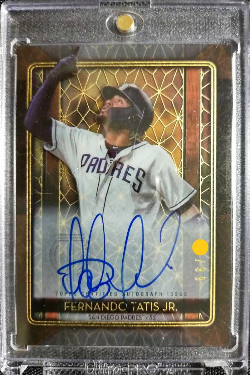 Fernando Topps Tatis Jr. Auto 0 Rookie Card Autographed Padres 1