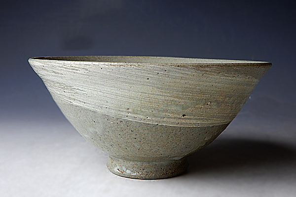 ☆真美☆uu940 李朝時代中期 刷毛目茶碗 朝鮮古美術 古い茶道具 -
