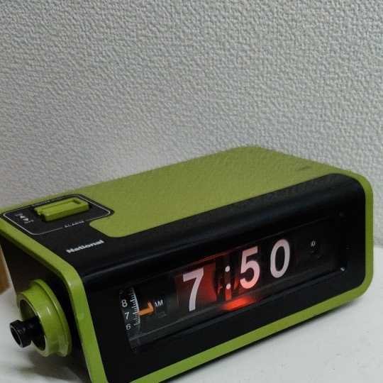 National ナショナル 昭和レトロ パタパタ時計 スヤスヤ ヤング