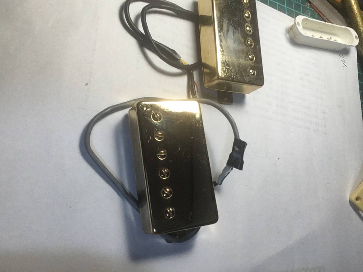 オーダーメード 完全手巻きピックアップ ハムバッカー Fadedゴールド アルニコ No223 Rugir Pickups