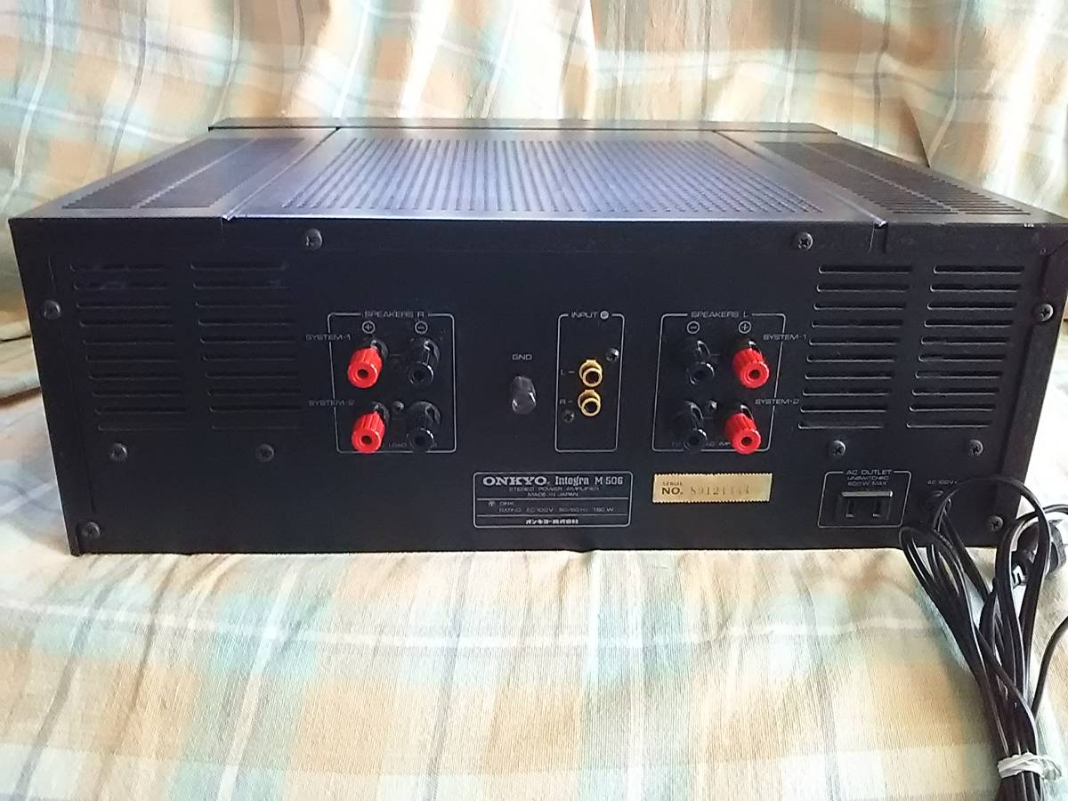 ONKYO パワーアンプ M-506 ONKYO Integra M-506R パワーアンプ 【公式