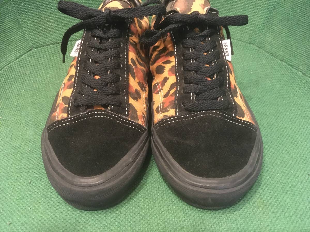 ☆90sビンテージVANSバンズ 豹柄オールドスクールUSA製9レオパード 