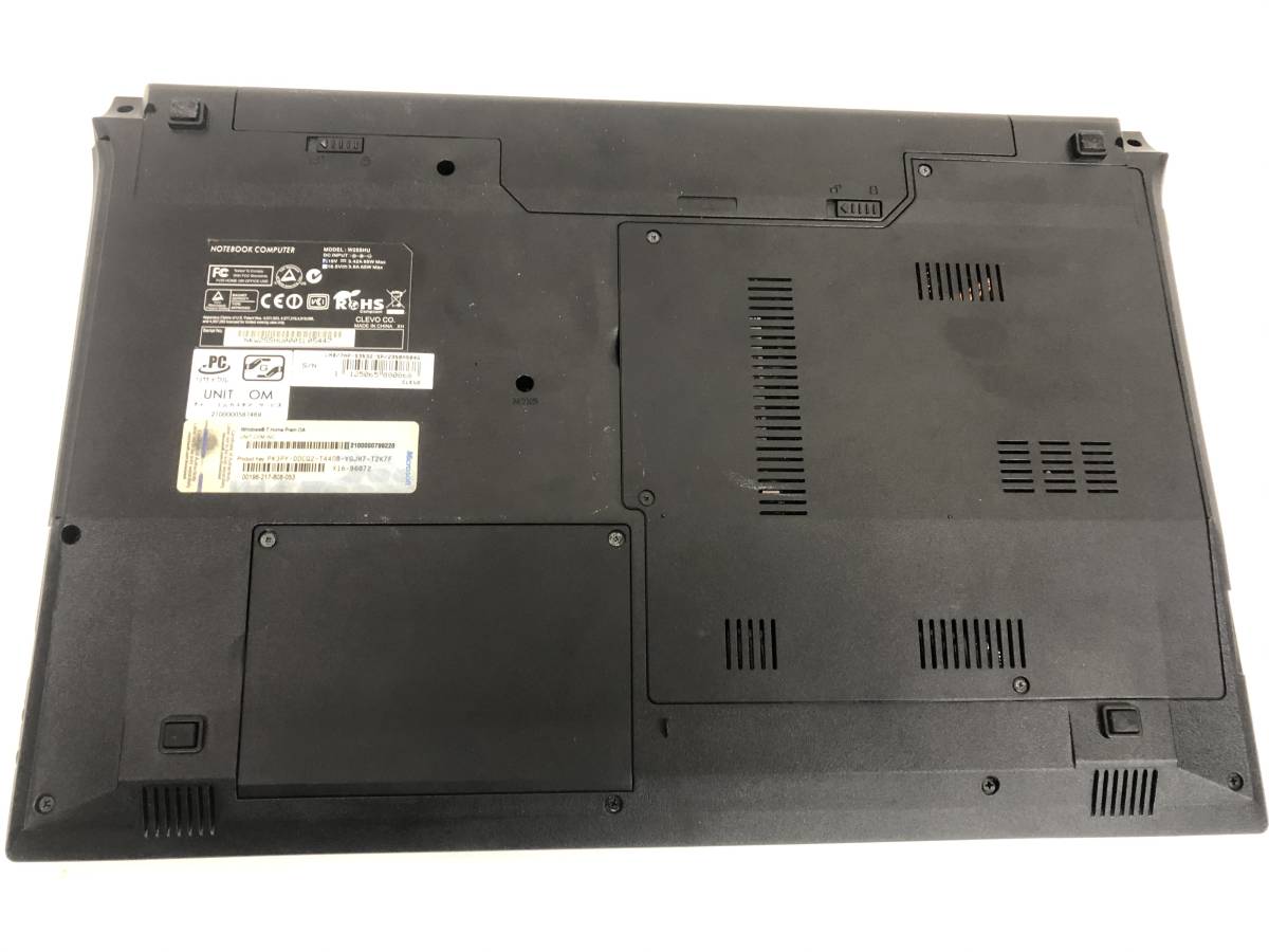 ◇UNITCOM ユニットコム W255HU I3-2350M 2.3GHz BIOS確認 現状渡し 