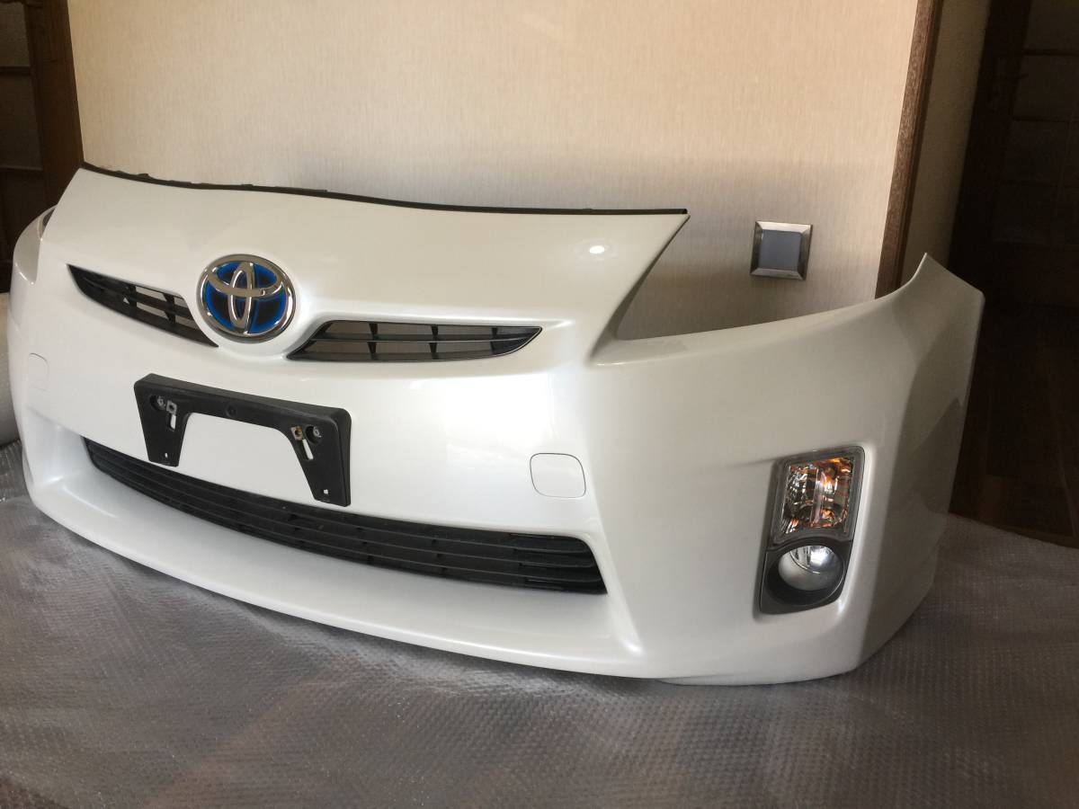 プリウス 30 前期 ZVW30 純正 フロントバンパー 美品 070 パール