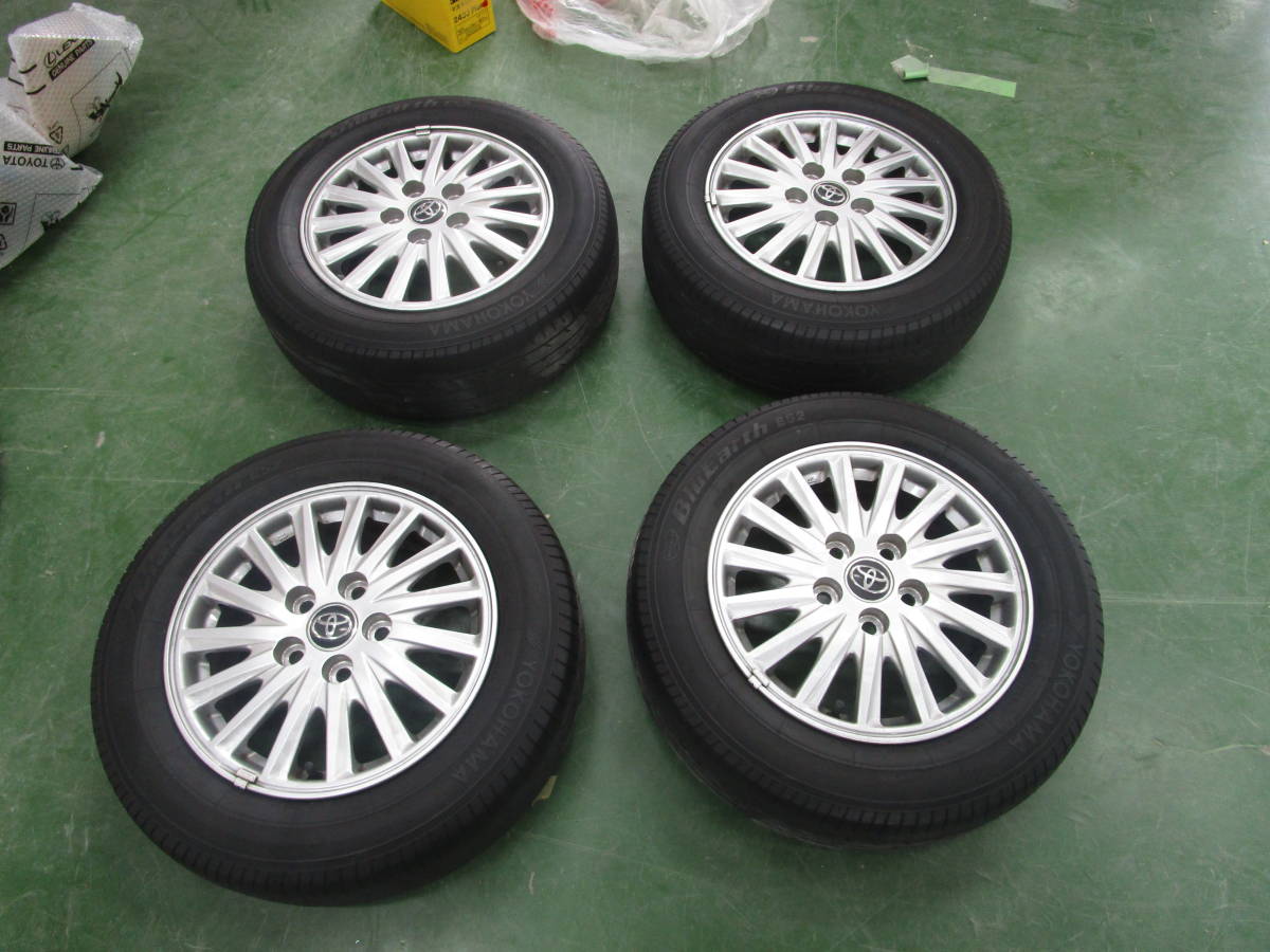 中古】195/65R15 アルミホイールラジアルタイヤ4本セット YOKOHAMA