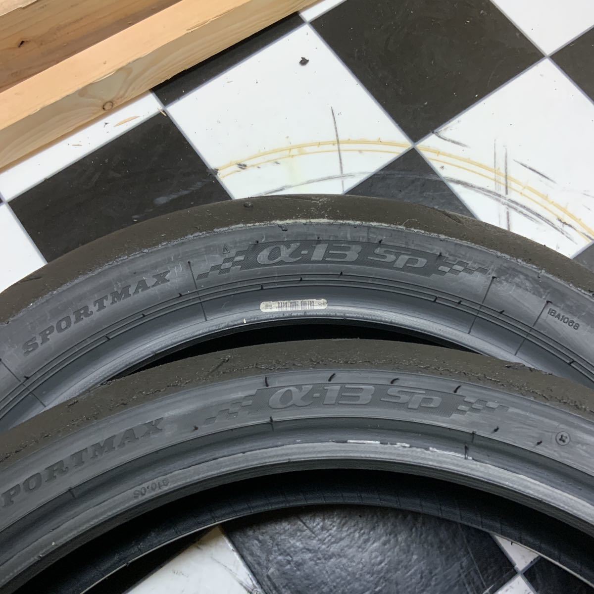 9 バリ山 JP250 α-13SP 110/70 140/70R17 ラップ巻室内保管 R11 150/