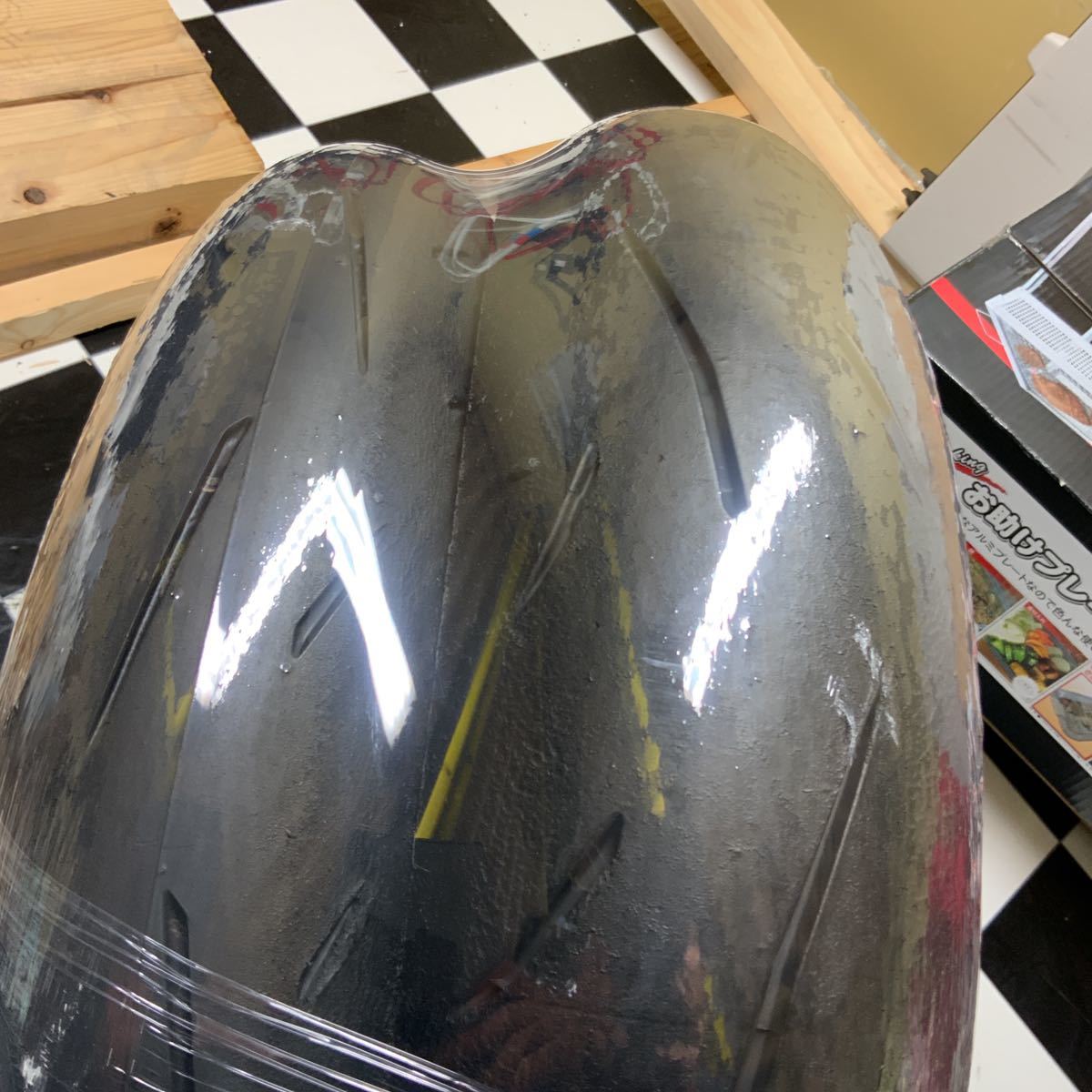 9 バリ山 JP250 α-13SP 110/70 140/70R17 ラップ巻室内保管 R11 150/