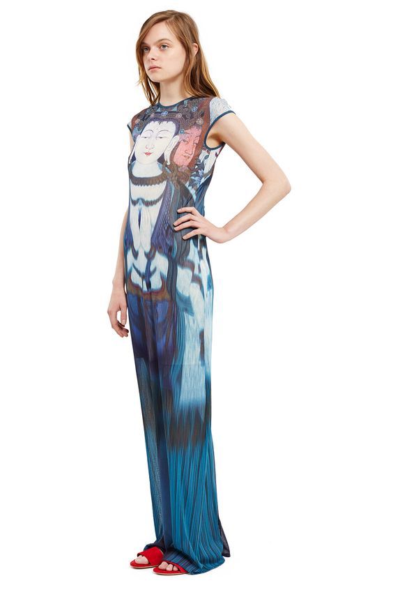 VIVIENNE TAM BUDDHA NETTING MESH MAXI DRESS ヴィヴィアンタム 