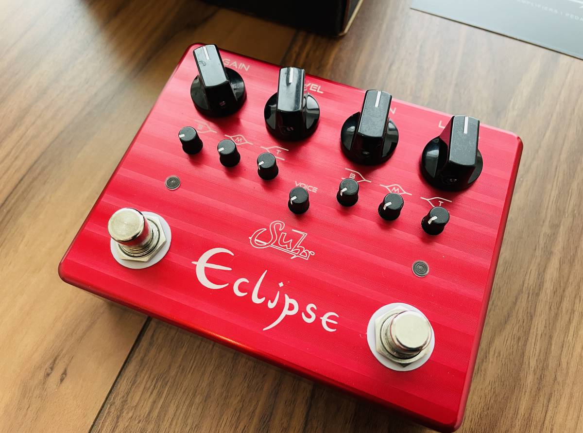 Suhr Eclipse 歪み ギターエフェクター 赤 ペダル Eclipseレビュー
