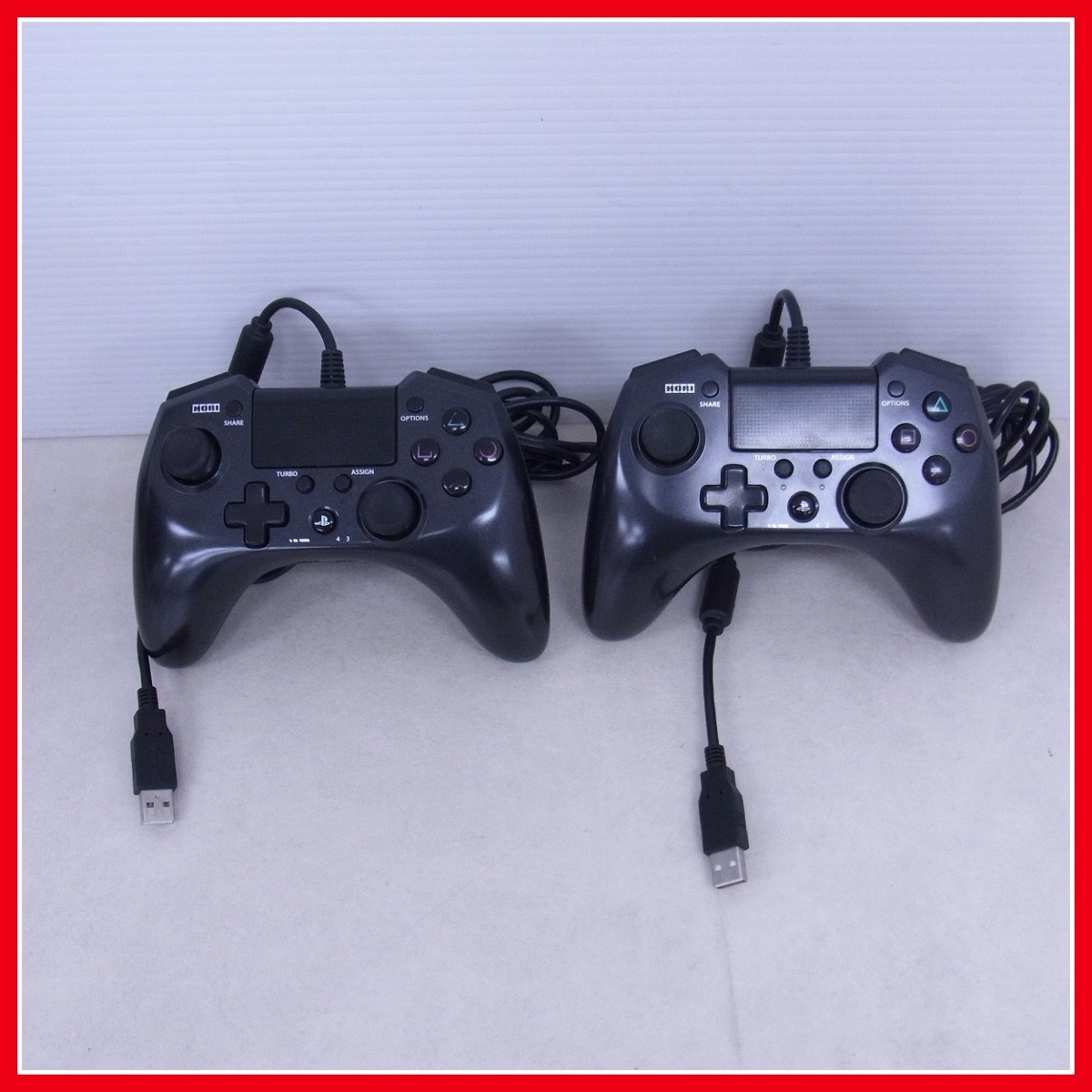 動作品 PS4 プレステ4 ワイヤード コントローラ ホリパッド FPS PLUS for PS4 ブラック 2個セット HORI ホリ【10