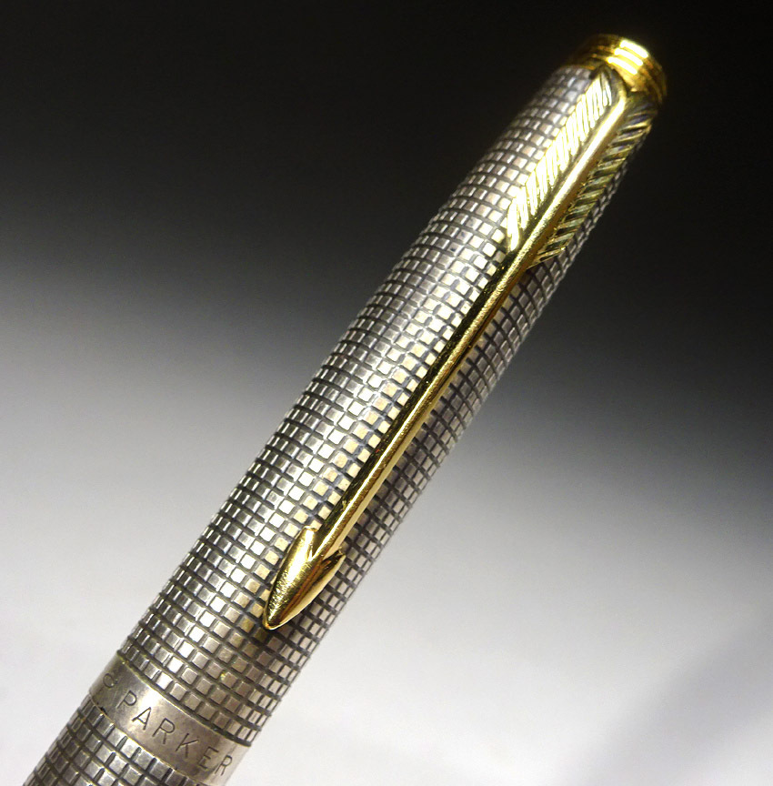 緑屋st□ PARKER ボールペン 万年筆(14K) 2本セット スターリング