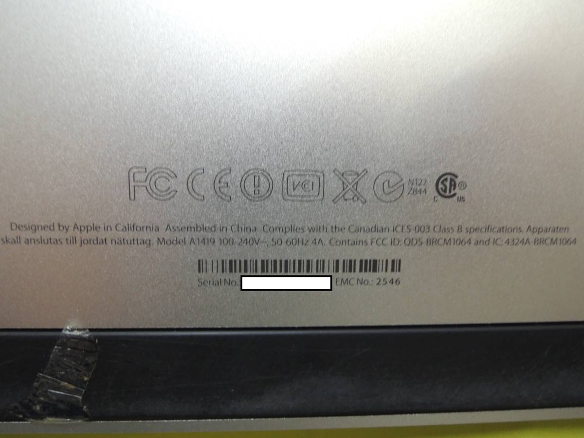 Imac 27 Inc Late12 A1419 Core I7 3 4ghz 16gb 3tb 壊れてる 128gb Ssd Fusiondrive Gtx680mx 2560x1440 ネック固定されず 壊れてる Imac 売買されたオークション情報 Yahooの商品情報をアーカイブ公開 オークファン Aucfan Com