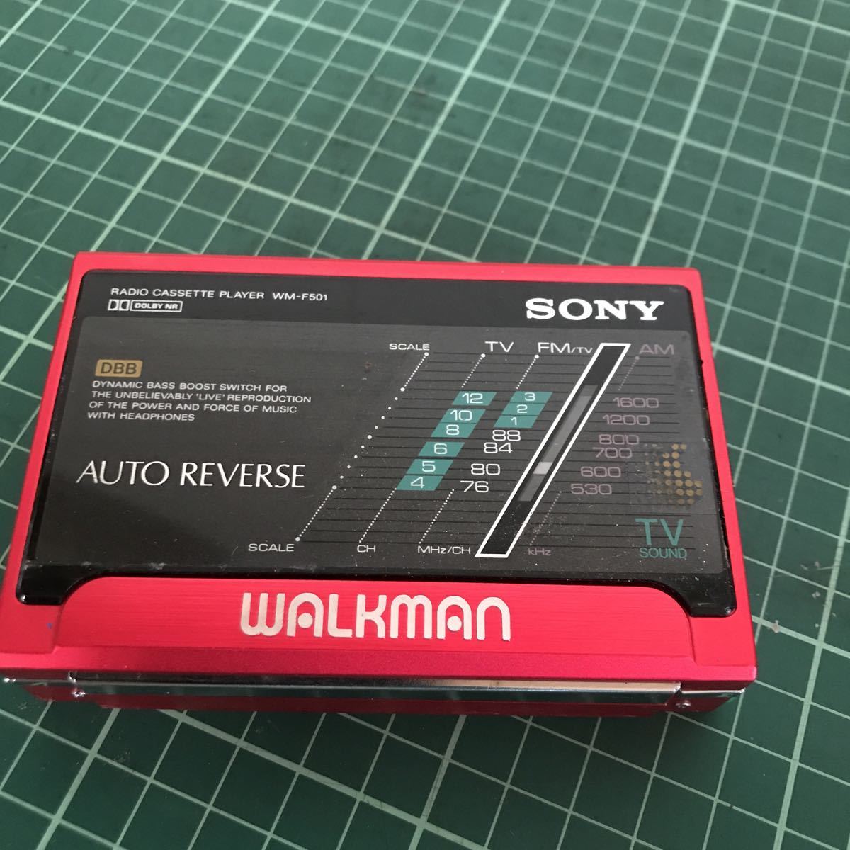「B062」ジャンク　SONY ソニー 希少 SONY カセットテーププレーヤー WALKMAN ウォークマン WM-F501 ポータブル ラジカセ 動作未確認