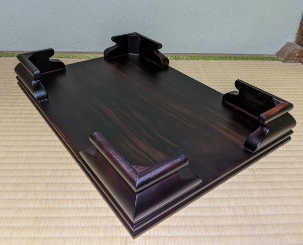 黒檀 花台 黒檀調 ⁄ 木製 | 唐木家具OSAKA 花台: – - 名入れ加工可能