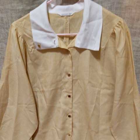 レディース ブラウス イエロー チェック 着丈60 肩幅38 佐川60サイズ 女装コスプレ男性可 Mサイズ 売買されたオークション情報 Yahooの商品情報をアーカイブ公開 オークファン Aucfan Com