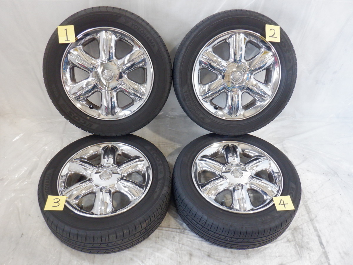  CHRYSLER PTクルーザー 5H 100 6J +40 16インチ クライスラー純正 アルミW付 205/55R16 YOKOHAMA ECOS ES31 4本(ラジアルタイヤ)｜売買されたオークション情報、yahooの商品情報をアーカイブ公開 - オークファ 5穴