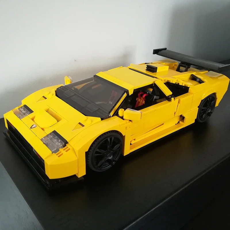 【セール!】 レゴテクニック互換 ランボルギーニ ディアブロ GT イエロー ブロック LEGO レゴ レゴテクニック