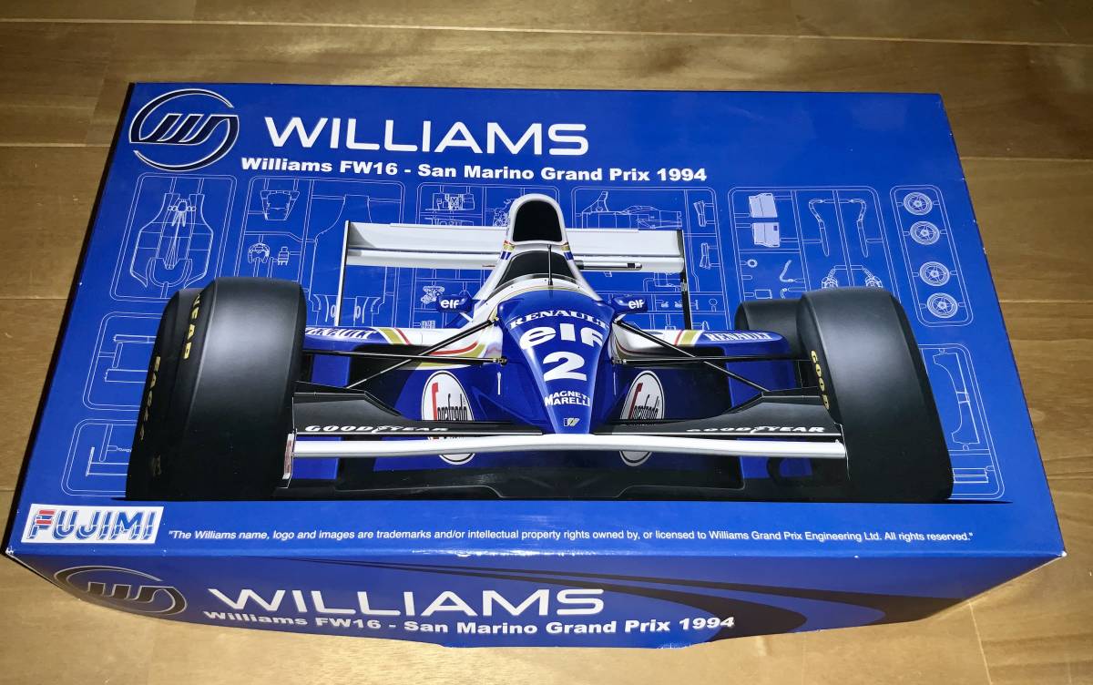 フジミ1/20 ウィリアムズルノーFW16 サンマリノGP仕様 アイルトン・セナ