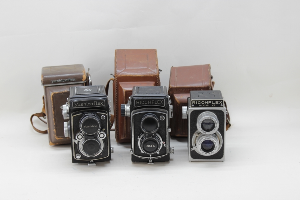 ジャンク Yashicaflex 二眼レフ 二眼レフカメラ 3台セット 動作確認済み 3