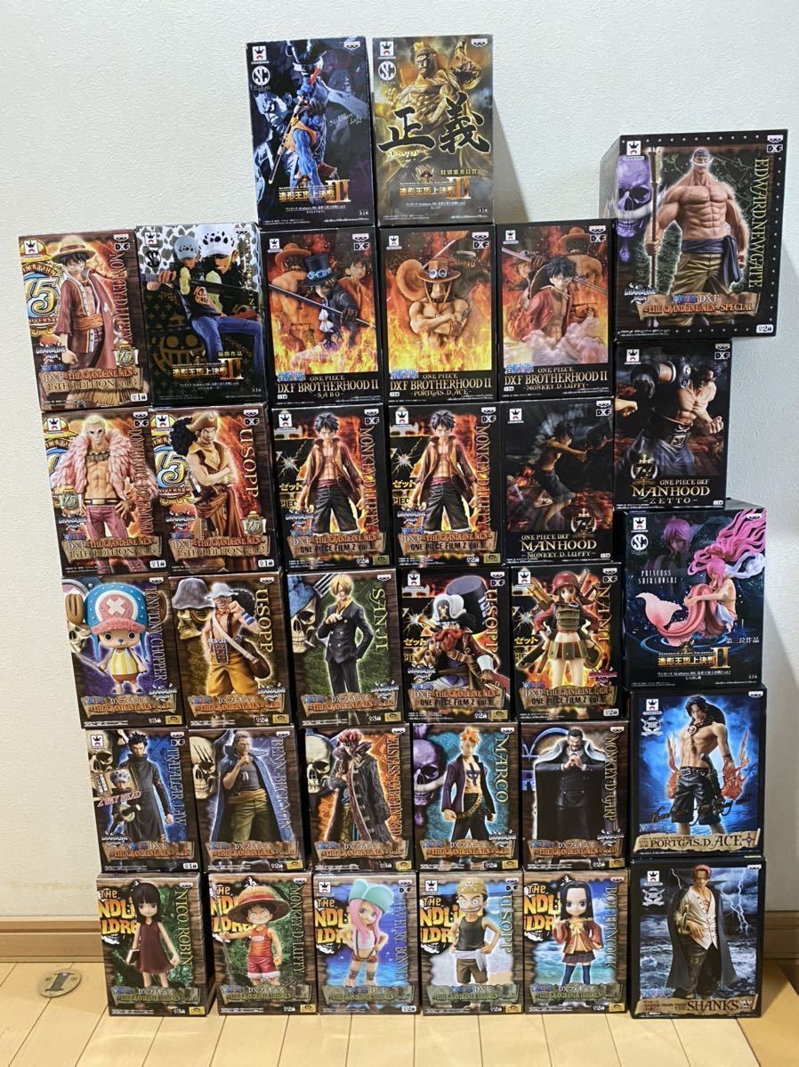 未検品 32体 ワンピース フィギュア Grandline 造形王 Dxf ナイトメアルフィ 白ひげ Brother センゴク エース サボ ロー Msp ハンコック One Piece 売買されたオークション情報 Yahooの商品情報をアーカイブ公開 オークファン Aucfan Com