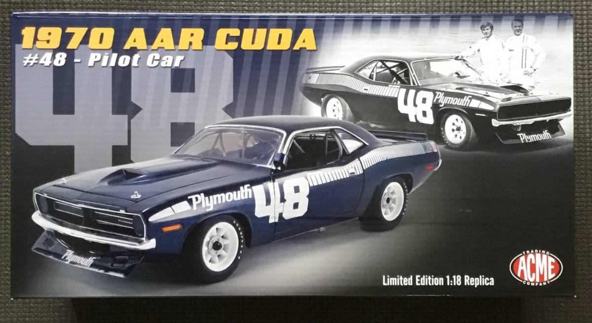 ACME 1:18 1970 プリムス #48 TRANS AM BARRACUDA - PILOT CAR_1