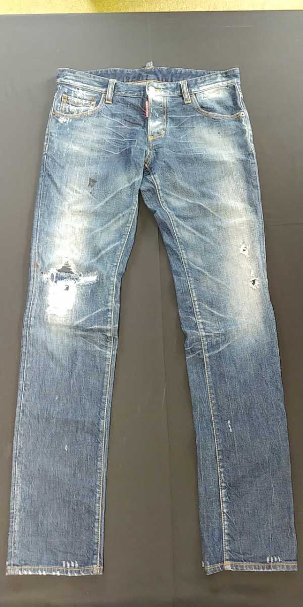 Dsquared2 ディースクエアード ペンキ&リペア加工 デニムパンツ size