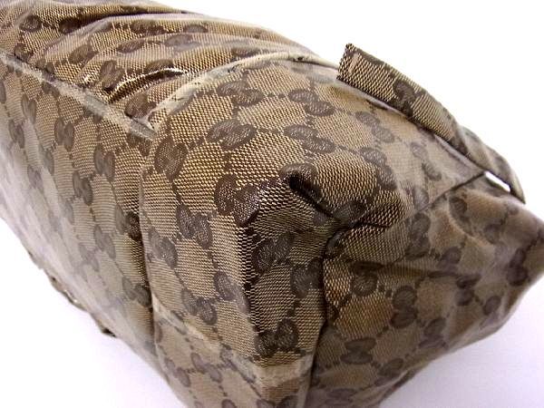 1円 GUCCI グッチ 197020 486628 ヒステリア GGクリスタル PVC×レザー