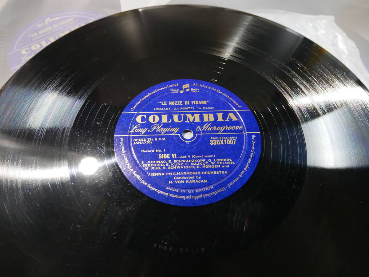 英初回/カラヤン，KARAJAN，VPO/MOZART:LE NOZZE DI FIGARO(RECORDED