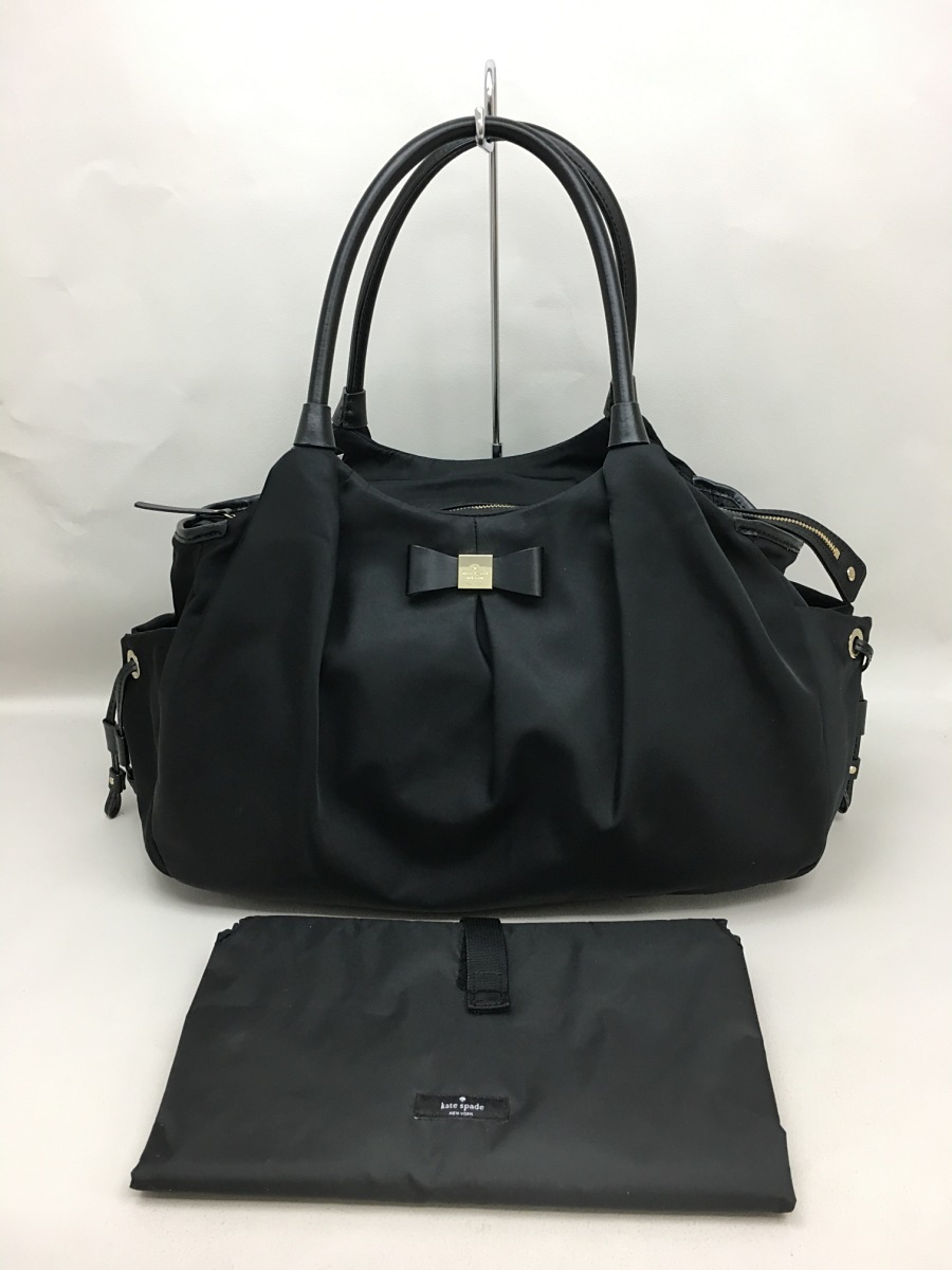 新作，最新作 kate spade new york◇トートバッグ/ナイロン/ブラック 