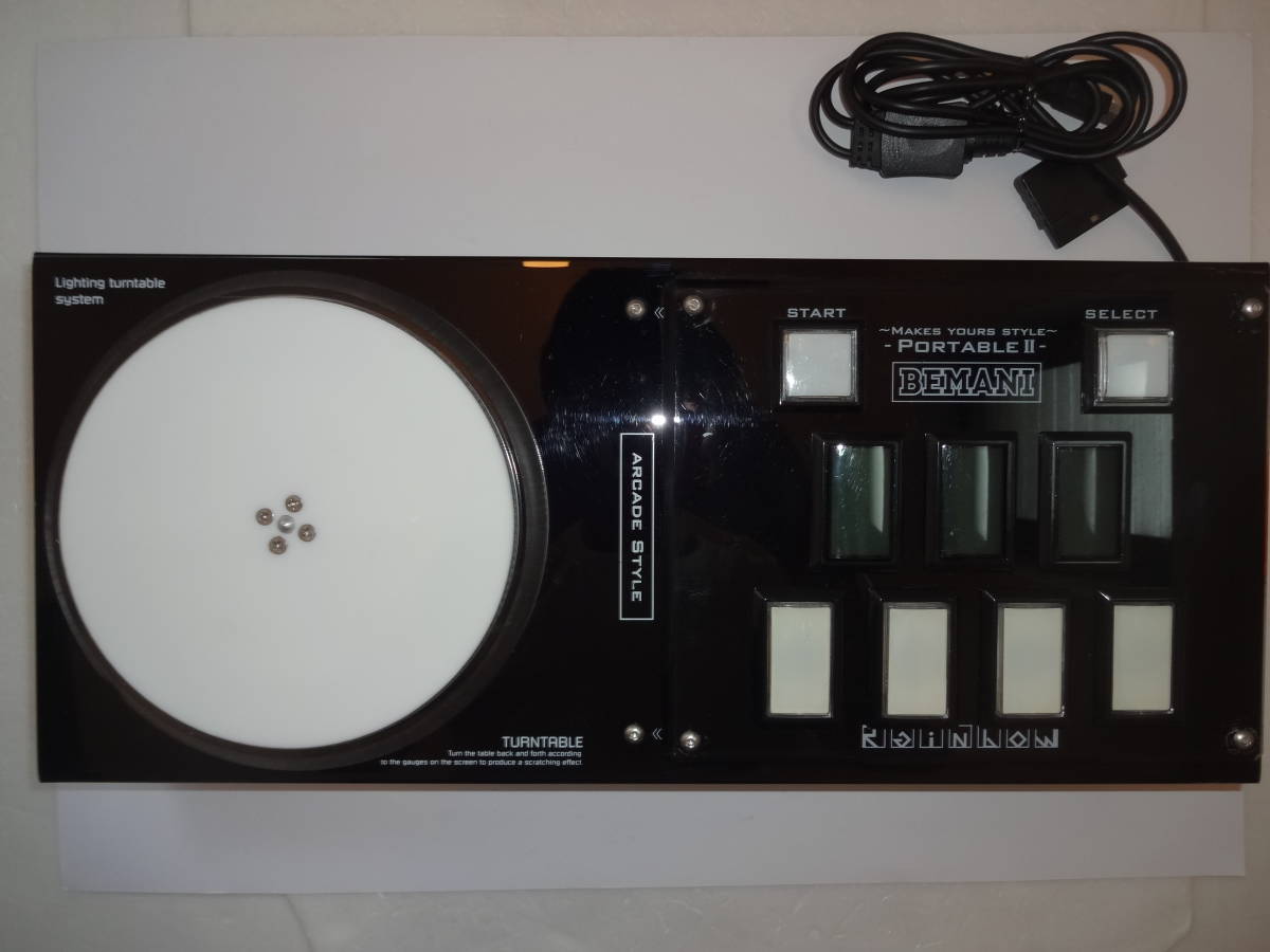 ジャンク品 RAINBOW CONTROLLER PORTABLE II BEMANI ビーマニ ビートマニア2DXコントローラ 虹コン ...