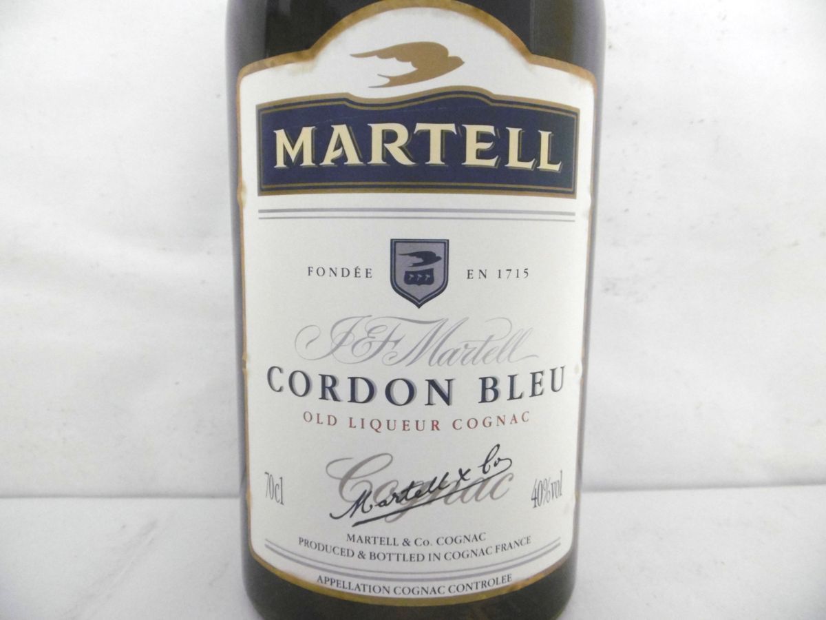 マーテル コルドンブルー 未開栓 CORDON MARTELL 飲料 コニャック 古酒
