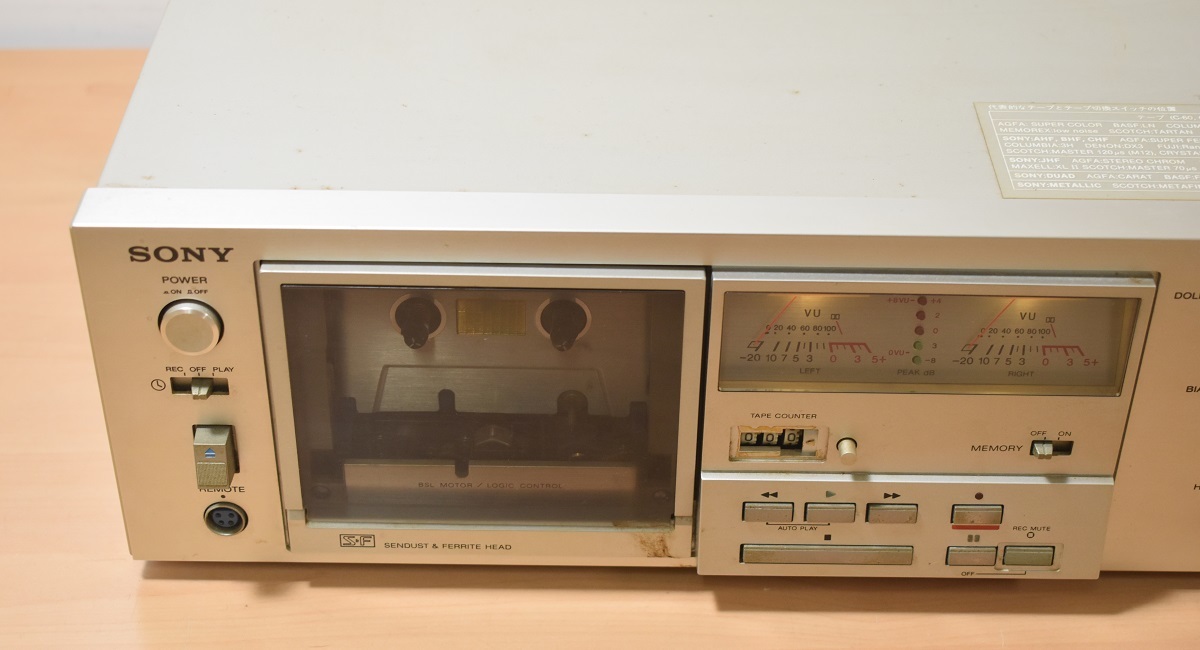 SONY カセットデッキ TC-K500R 固く