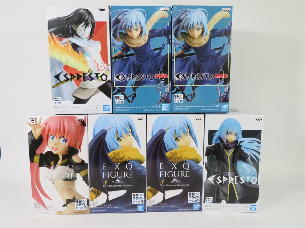 プライズフィギュア リムル テンペスト シズ ミリム 合計7体セット 重複あり 転生したらスライムだった件 Espresto Est Exq C27 コミック アニメ 売買されたオークション情報 Yahooの商品情報をアーカイブ公開 オークファン Aucfan Com